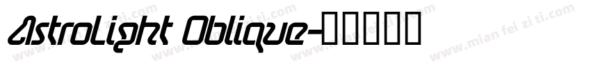 AstroLight Oblique字体转换